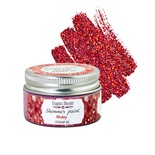 Краска с глиттером Shimmer paint, цвет Рубин, ТМ Фабрика Декора, 30 мл
