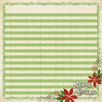Аркуш пареру для скрабукінгу Echo Park - Days of Christmas, 30х30 см