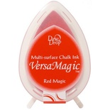 Чернила для штампинга Tsukineko - VersaMagic Dew Drops Red Magic