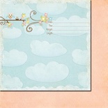 Лист двусторонней скрапбумаги от Fancy Pants - Paper Baby Mine Welcome Baby