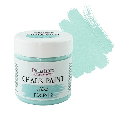 Меловая краска Chalk Paint Мятная 50ml, ТМ Фабрика Декора