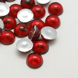 Прозрачные капли Crimson, 6x3мм, цвет красный, 20 шт.