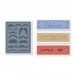 Папка для тиснения от Sizzix Textured Impressions A2 Embossing Folders 4/Pkg Mustache, 4 штуки