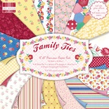 Набор бумаги для скрапбукинга First Edition -  Family Ties, 48 листов, размер 20х20 см.