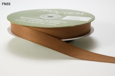 Лента TWILL - BROWN, цвет коричневый, ширина 16 мм, длина 90 см
