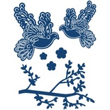 Нож для вырубки от Tattered Lace - Tattered lace Doves and Branches - Птички и веточка