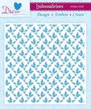 Папка для тиснения от Crafter's Companion -  Embossalicious Embossing Folder - Holiday Holly15x15 см