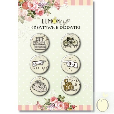 Фишки LemonCraft - Yourney 1 - set of 6, на клеевой основе