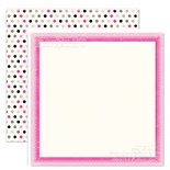 Лист скрапбумаги от Echo Park - Precious Polka Dots, 30х30см