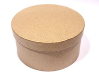 Заготовка коробки из папье-маше от Scrapberry's, Круглая, 12x6 cм