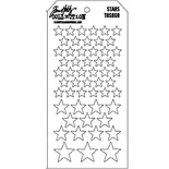 Маска Ranger - Tim Holtz - Layering Stencil - Stars, 13х20 см