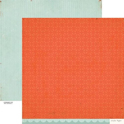Лист скрапбумаги Crate Paper - Story Teller Trademark, 30х30 см, двусторонняя