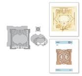 Ножи для вырубки от Spellbinders - Shapeabilities Antiquities Square Etched Dies Vintage Treasures by Becca Feeken