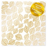 Ацетатный лист с фольгированием Golden Leaves, ТМ Фабрика Декора