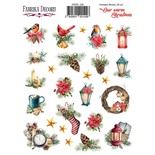 Набор наклеек (стикеров) 26 шт Our warm Christmas 142, ТМ Фабрика Декора