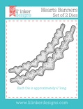 Ножи для вырубки от Lil' Inker Designs - Hearts Banners Die Set 