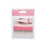 Флажки от American Crafts  - Pebbles Embellishments - New Addition Girl - Toothpick Flags, 12 шт.