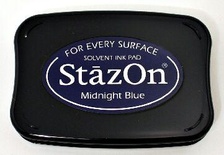 Перманентные чернила Tsukineko - StazOn Pads Midnight Blue