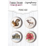 Набор скрапфишек 4шт Winter wonders 422, ТМ Фабрика Декора