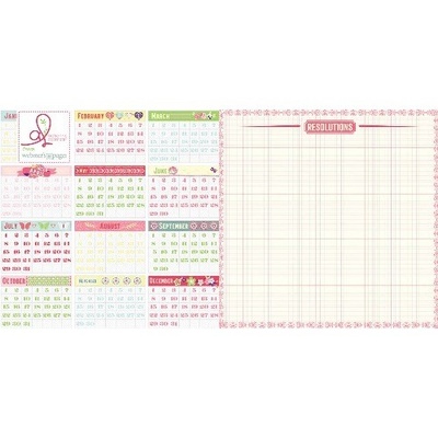 Лист скрапбумаги Webster's Pages Resolutions, 30х30 см, двусторонняя