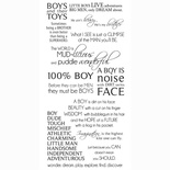 Натирки от Kaisercraft - Boys -rub-on quotes, RB915, 15x30 см