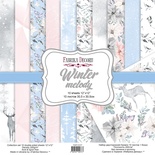 Набор скрапбумаги Winter melody 30,5x30,5см, ТМ Фабрика Декору