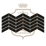 Акриловый штамп Lesia Zgharda F118a ПАРКЕТ ІЗ ЦВЯШКАМИР, 7х3.2 см.