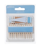 Флажки от American Crafts - Pebbles Embellishments - New Addition Boy - Toothpick Flags, 12 шт.