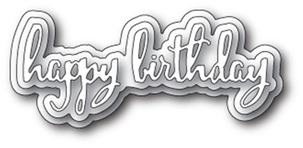 Нож для вырубки от Poppystamps - Spectacular Happy Birthday