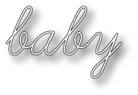 Нож для вырубки от Memory Box -  DIES- Baby Script