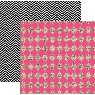 Лист скрапбумаги My Mind's Eye Quatrefoil, 30х30 см, двусторонняя