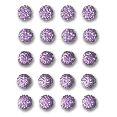 Украшения Queen & Co - Twinkle Goosebumps - Light Purple, 20 штук