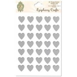 Прозрачные эпоксидные наклейки Epiphany Crafts - Bubble Caps Clear Heart 14