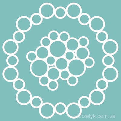 Чипборд от Вензелик - Рамка + фон 01, 102x102 мм, размер: 102x102 мм