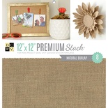 Набор кардстока DCWV Natural Burlap, 30х30 см, 8 листов, с мешковиной