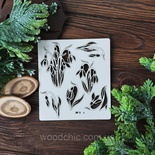 Чипборд набор подснежники от WOODchic, размер от 6 до 8см
