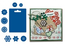 Набор лезвий Marianne Design Creatables - Tag and Buttons