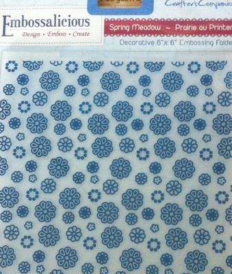 Папка для тиснения от Crafter's Companion - Embossalicious Embossing Folder - Spring Medow, 15x15 см