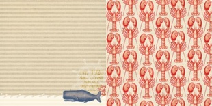 Лист скрапбумаги Webster's Pages - Whale Watching - Yacht Club Collection - размер 30х30 см, двусторонний