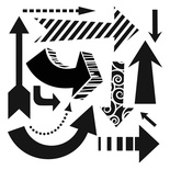 Маска The Crafter's Workshop - Mini Template Susana's Arrows, 15х15 см