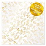 Ацетатный лист с фольгированием Golden Branches 30,5х30,5 см, ТМ Фабрика Декора
