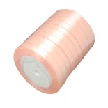 Ленточка атласная  Lightsalmon, 10мм, цвет персиковый, 90 см