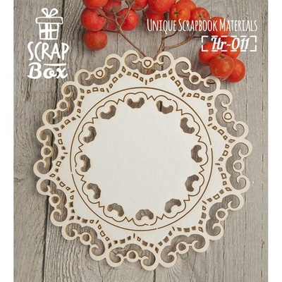 Чипборд ScrapBox - Рамка кружевная №2