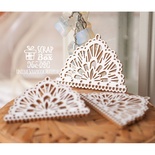 Чипборд ScrapBox - Кружево с углолками Hw-091, 3 шт