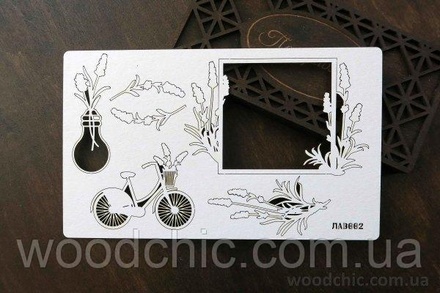 Чипборд набор Лаванда 002 от WOODchic, 12х22см