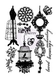 ЦЕНА СНИЖЕНА! Набор резиновых штампов от  Prima - Cling Mount Stamps Fairy Belle