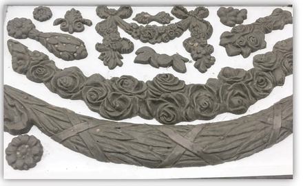 Молди від IOD - Swags 6x10 Decor Moulds, 15x26 см