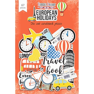 Набор высечек, коллекция European holidays, 67шт, ТМ Фабрика Декору