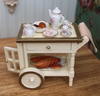 Тележка для сервировки от Art of Mini, кремовая