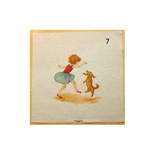Картинки на льне - Девочка с собачкой, арт.0149 - №7, 30х30 см